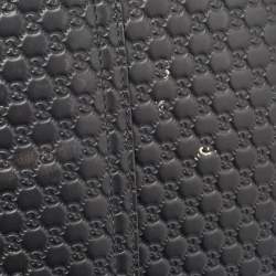 Pre Owned Gucci Black Microguccissima Leather Medium Emily Shoulder Bag