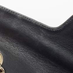 Pre Owned Gucci Black Microguccissima Leather Medium Emily Shoulder Bag