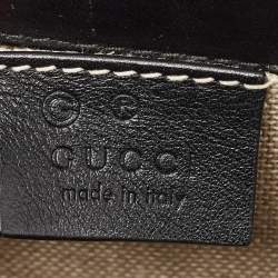 Pre Owned Gucci Black Microguccissima Leather Medium Emily Shoulder Bag