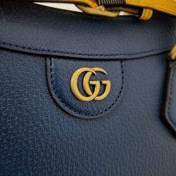 Gucci Blue Leather Large Diana Tote Bag