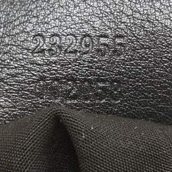 Pre Owned Gucci Black Guccissima Leather Medium Sukey Tote