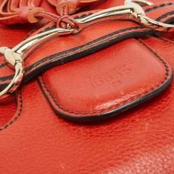 Pre Owned حقيبة كتف غوتشي إيميلي متوسطة جلد أحمر مرجاني