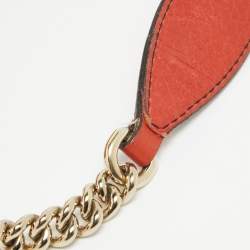 Pre Owned حقيبة كتف غوتشي إيميلي متوسطة جلد أحمر مرجاني