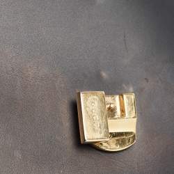 Pre Owned Gucci Black Leather Small Web Sylvie Shoulder Bag