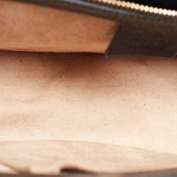 Pre Owned Gucci Black Leather Small Web Sylvie Shoulder Bag