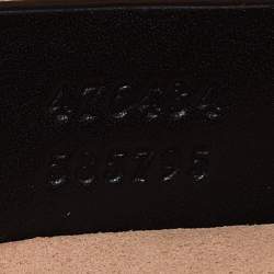 Pre Owned Gucci Black Matelassé Leather GG Marmont Belt Bag