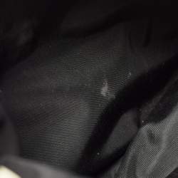 Pre Owned Gucci Black Coated Canvas and Leather Britt Tassel Hobo