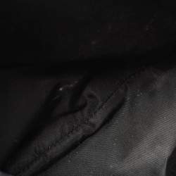 Pre Owned Gucci Black Coated Canvas and Leather Britt Tassel Hobo