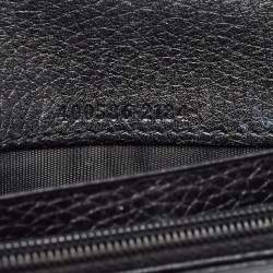 Gucci Black Leather GG Marmont Continental Wallet