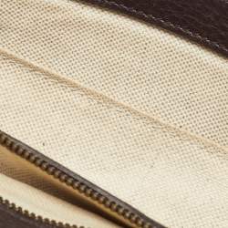 Pre Owned Gucci Beige/Brown Diamante Canvas and Leather GG Chain Shoulder Bag