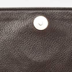 Pre Owned Gucci Beige/Brown Diamante Canvas and Leather GG Chain Shoulder Bag