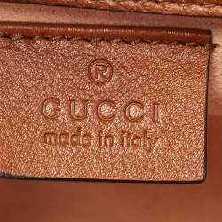 Gucci Brown Leather Mini Diana Tote