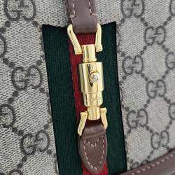 Pre Owned Gucci Beige GG Canvas Jackie 1961 Mini Hobo Bag