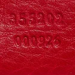Pre Owned Gucci Red Leather Soho Crossbody Bag