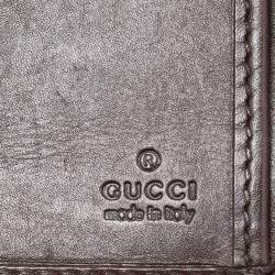 Gucci Beige/Ebony GG Canvas and Leather Ladies Web Continental Wallet