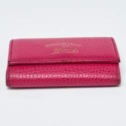 Gucci Pink Leather Key Case