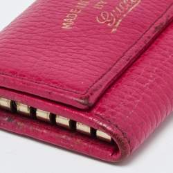 Gucci Pink Leather Key Case