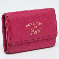 Gucci Pink Leather Key Case