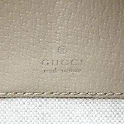 Gucci Beige GG Canvas and Leather Mini Ophidia Top Handle Bag