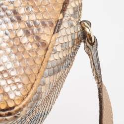 Pre Owned Gucci Beige Python Small Soho Disco Crossbody Bag