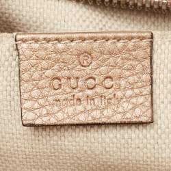 Pre Owned Gucci Beige Python Small Soho Disco Crossbody Bag