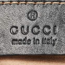 Gucci Black Matelassé Leather Mini GG Marmont Belt Bag