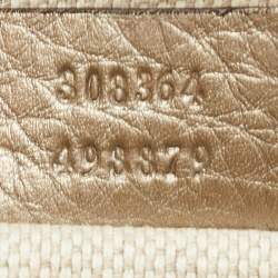 Pre Owned Gucci Metallic Leather Leather Small Soho Disco Crossbody Bag