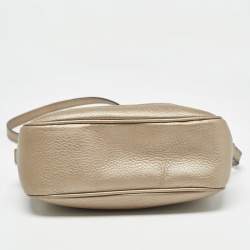 Pre Owned Gucci Metallic Leather Leather Small Soho Disco Crossbody Bag