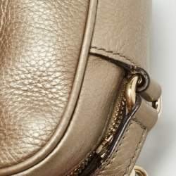 Pre Owned Gucci Metallic Leather Leather Small Soho Disco Crossbody Bag