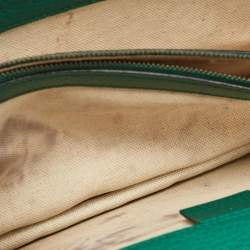 مملوكة مسبقًا Gucci Green Leather Small Dionysus Crystals Shoulder Bag