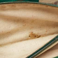 مملوكة مسبقًا Gucci Green Leather Small Dionysus Crystals Shoulder Bag