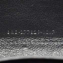 Pre Owned Gucci Black Matelassé Leather GG Marmont Chain Clutch