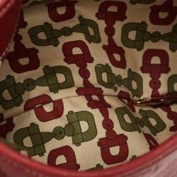 Pre Owned Gucci Red Guccissima Leather 85th Anniversary Hobo