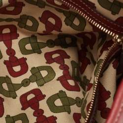 Pre Owned Gucci Red Guccissima Leather 85th Anniversary Hobo
