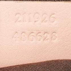 مملوكة مسبقًا Gucci Pink GG Crystals Canvas Horsebit Charm Web Hobo