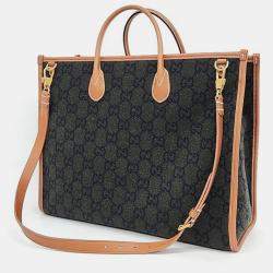 Gucci Khaki Felt Tote Bag