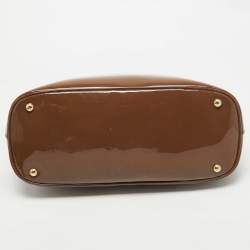 مملوكة مسبقًا Gucci Old Rose Patent Leather Bright Bit Tote