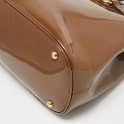 مملوكة مسبقًا Gucci Old Rose Patent Leather Bright Bit Tote