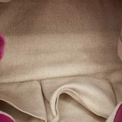 Pre Owned Gucci Magenta Patent Leather Medium Soho Chain Tote