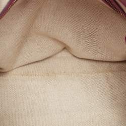 Pre Owned Gucci Magenta Patent Leather Medium Soho Chain Tote