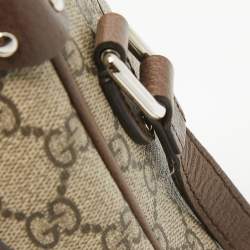 Pre Owned Gucci Brown/Beige GG Supreme Canvas Soft Trunk Crossbody Bag
