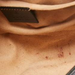 مملوكة مسبقًا Gucci Black Matelassé Leather Mini GG Marmont Shoulder Bag