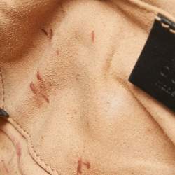 مملوكة مسبقًا Gucci Black Matelassé Leather Mini GG Marmont Shoulder Bag