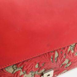 Gucci Red Leather Arabesque Dionysus Shoulder Bag