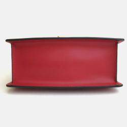 Gucci Red Leather Mini Sylvie Shoulder Bag