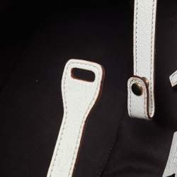 مملوكة مسبقًا Gucci Off-White/Beige Monogram Canvas and Leather Metal Buckle Shoulder Bag