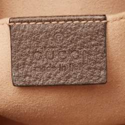 Pre Owned Gucci Brown/Beige GG Supreme Canvas and Leather Ophidia Belt Bag