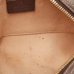 Pre Owned Gucci Brown/Beige GG Supreme Canvas and Leather Ophidia Belt Bag