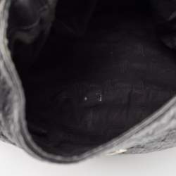 Pre Owned Gucci Black Guccissima Leather Large New Ladies Web Hobo