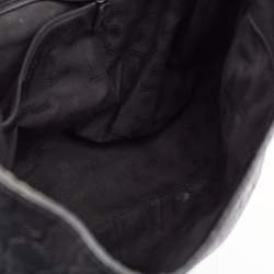 Pre Owned Gucci Black Guccissima Leather Large New Ladies Web Hobo